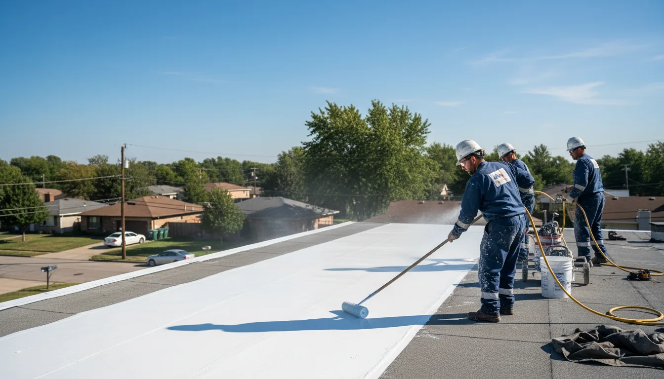 Commercial roof coating in Girard, TX near me